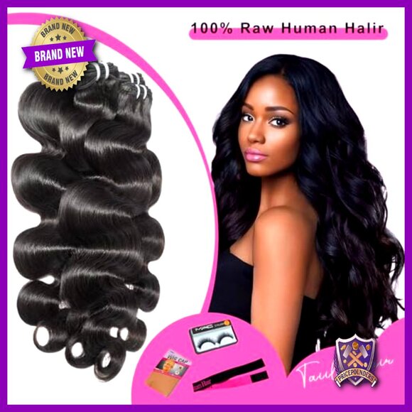 Body Wave Human Hair Extensions 18-24 Inch Brazilian Virgin Hair 4 Bundles main image 4